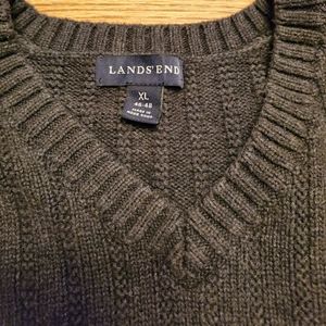 Land's End Gray Seater Vest